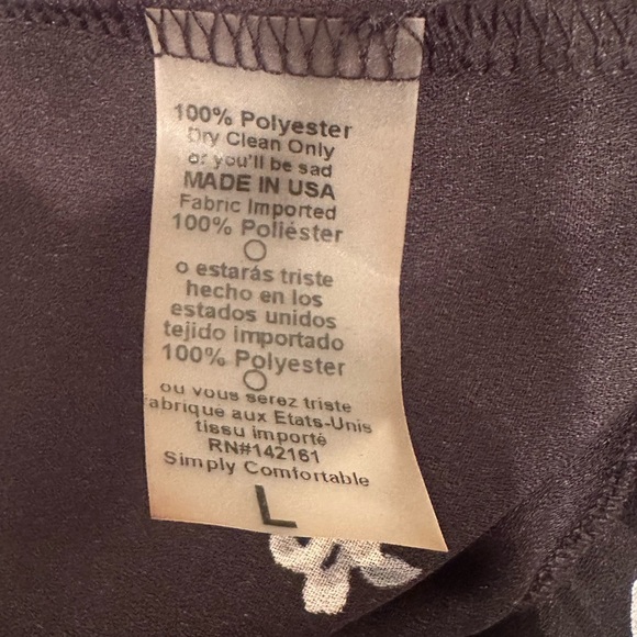 LuLaRoe Black Floral Fringe Kimono Dark Floral Layer Cover Up Sz L - Picture 6 of 7